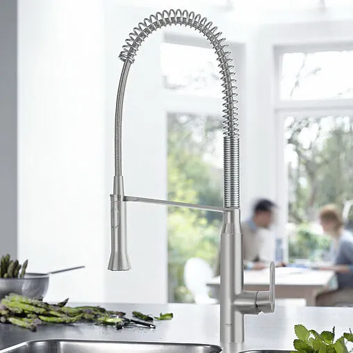 Смеситель для кухни с выдвижным изливом Grohe K7 хром матовый 32950DC0