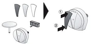 Накладки для слива-перелива Sanit 05.036.81..0000 Накладки для слива-перелива Sanit 05.036.81..0000, 3