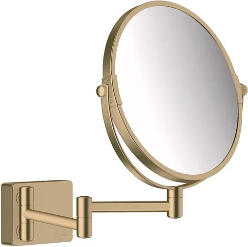 Косметическое зеркало Hansgrohe AddStoris шлифованная бронза 41791140