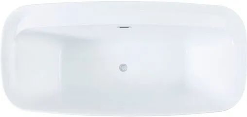 Ванна акриловая отдельностоящая Aquanet Family Fine 170x78 Gloss Finish белый/панель Black matte 95778-GW-MB