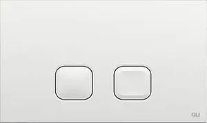 Клавиша смыва для унитаза OLI Plan 070826 белый Клавиша смыва для унитаза OLI Plan 070826 белый, 1