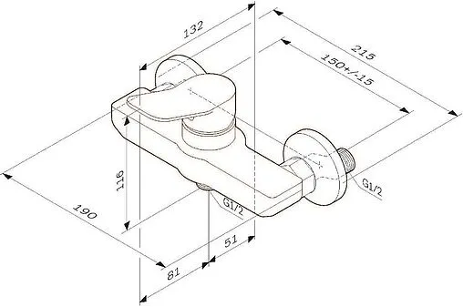 Смеситель для душа Am.Pm X-Joy белый матовый F85A20033