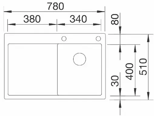 Мойка кухонная Blanco Claron 4 S-IF 78 R нержавеющая сталь 521623