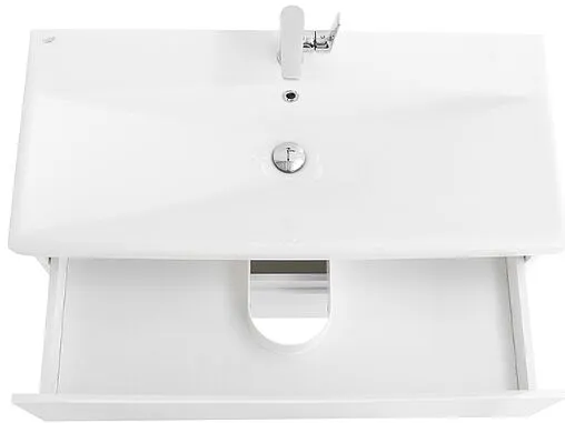 Тумба-умывальник подвесная BelBagno MARINO-CER 80 Bianco Lucido MARINO-CER-800-2C-SO-BL-P+BB-0322-80-LVB