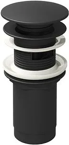 Выпуск автоматический для раковины с переливом Ravak Runway чёрный матовый X01748 Выпуск автоматический для раковины с переливом Ravak Runway чёрный матовый X01748, 1