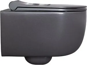 Унитаз подвесной безободковый Allen Brau Priority антрацит 4.31002.AN Унитаз подвесной безободковый Allen Brau Priority антрацит 4.31002.AN, 3