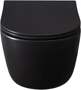 Унитаз подвесной безободковый Allen Brau Priority черный матовый 4.31002.31 Унитаз подвесной безободковый Allen Brau Priority черный матовый 4.31002.31, 3