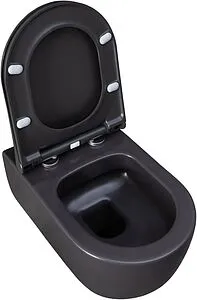 Унитаз подвесной безободковый Allen Brau Priority антрацит 4.31001.AN Унитаз подвесной безободковый Allen Brau Priority антрацит 4.31001.AN, 4