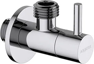 Кран шаровый угловой ½"н x ½"н хром Aquatek AQ2452CR Кран шаровый угловой ½"н x ½"н хром Aquatek AQ2452CR, 1