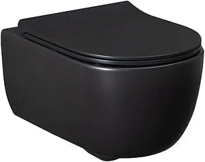 Унитаз подвесной безободковый Allen Brau Priority черный матовый 4.31001.31 Унитаз подвесной безободковый Allen Brau Priority черный матовый 4.31001.31, 1