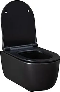 Унитаз подвесной безободковый Allen Brau Priority черный матовый 4.31002.31 Унитаз подвесной безободковый Allen Brau Priority черный матовый 4.31002.31, 5
