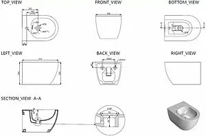 Биде подвесное Allen Brau Priority белый 4.31012.20 Биде подвесное Allen Brau Priority белый 4.31012.20, 2