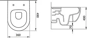 Унитаз подвесной безободковый Allen Brau Priority антрацит 4.31002.AN Унитаз подвесной безободковый Allen Brau Priority антрацит 4.31002.AN, 2